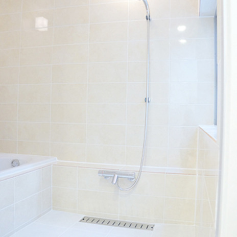 清潔感があるバスルーム