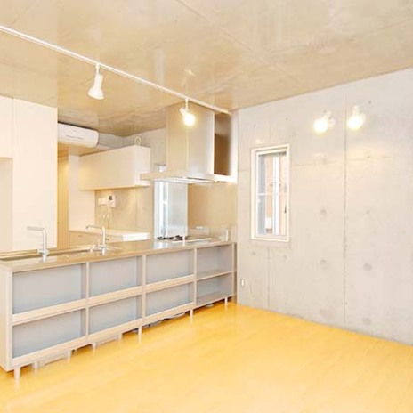 コンクリート打ちっ放しの壁面