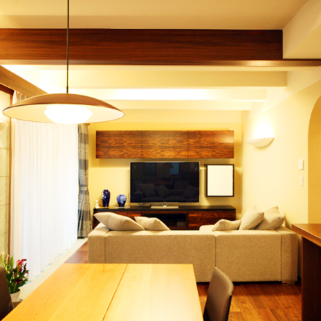 ダイニングキッチンからの眺め