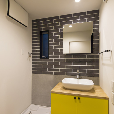 かわいさのある洗面室