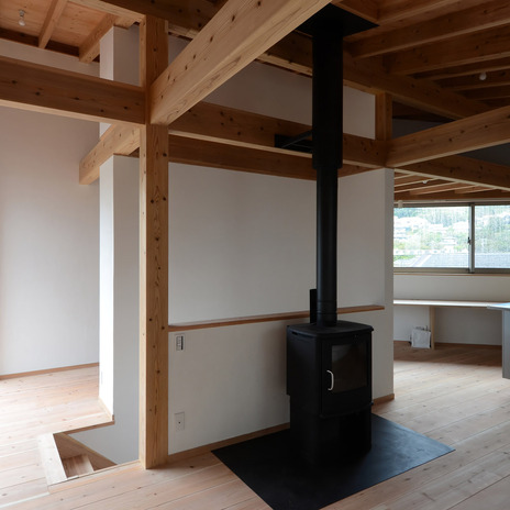リビングの薪ストーブ