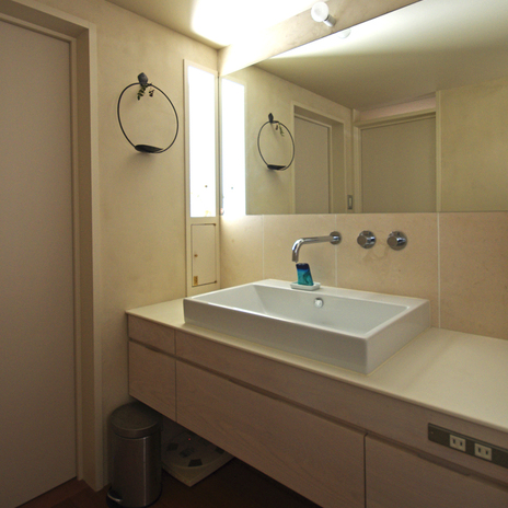 洗面所はゆとりの広さ