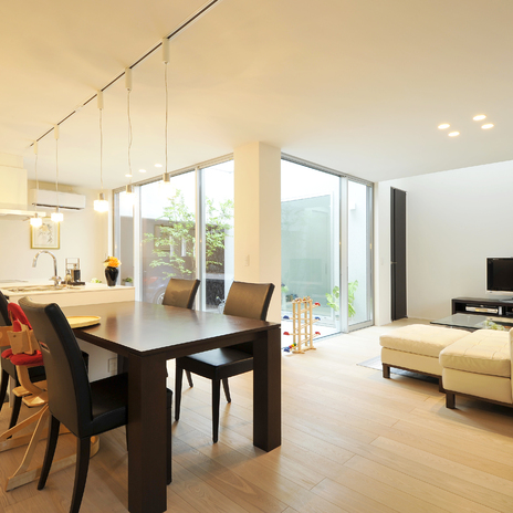 やさしい光に包まれるLDK