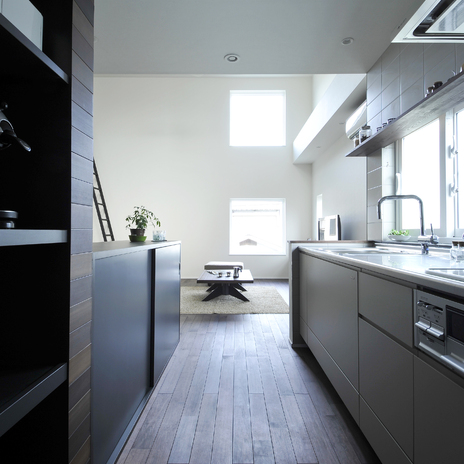 リビングと横並びのI型キッチン