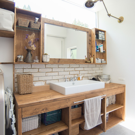 明るい洗面スペース