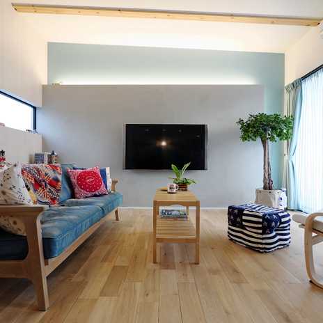 ゆったり寛ぎのリビング