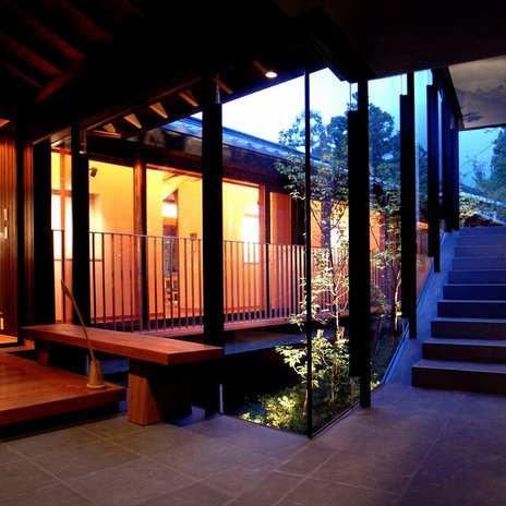 雷山の別荘｜エントランスホール