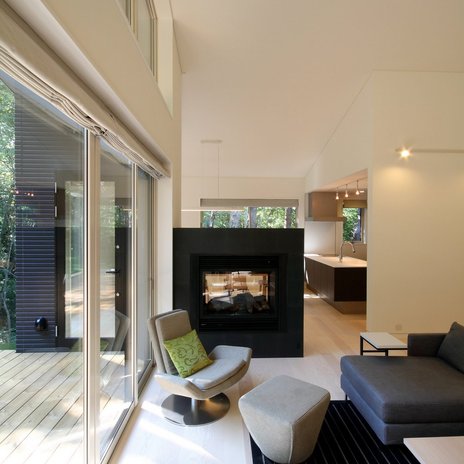 富士山麓の別荘｜リビングルーム