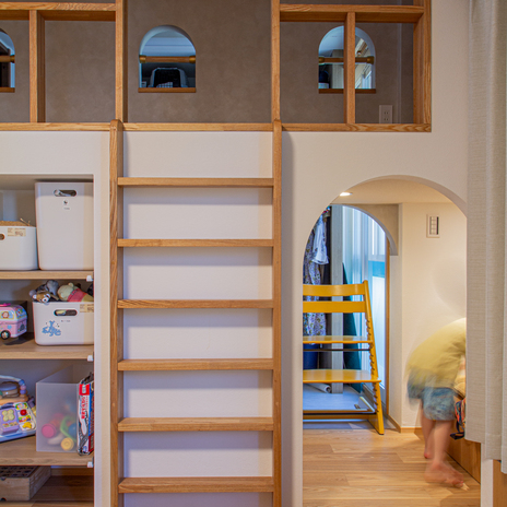 アーチ壁とヌック