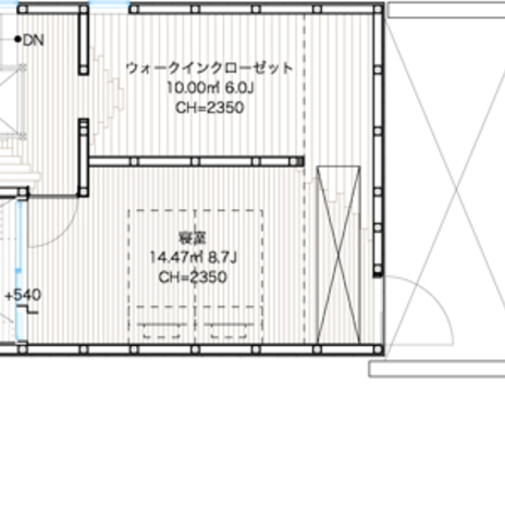 渋谷の住宅　3階平面図