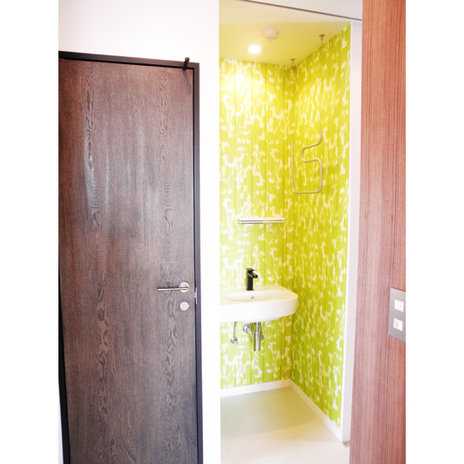 輸入クロスを用いたミニ手洗いコーナー