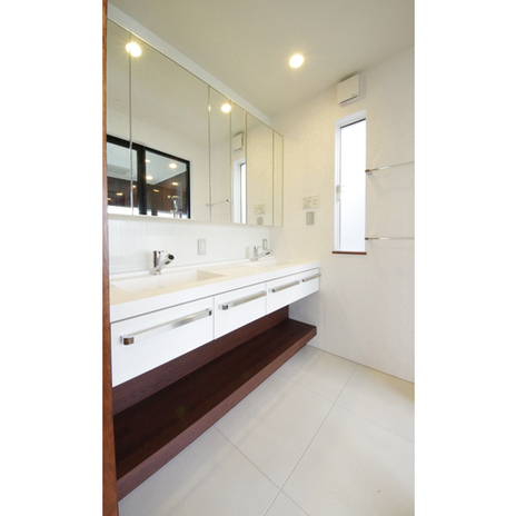 2連一体型洗面カウンター