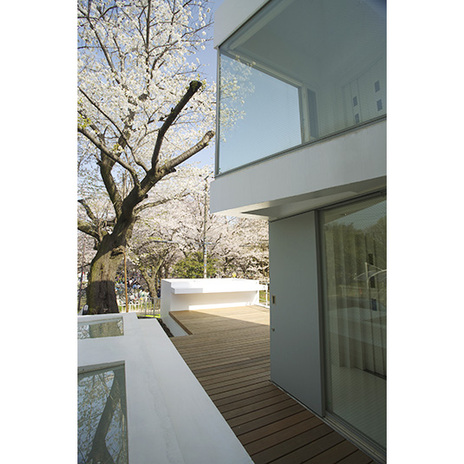 お花見に最適なウッドデッキ