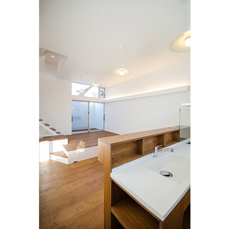 おしゃれな照明器具のあるLDK