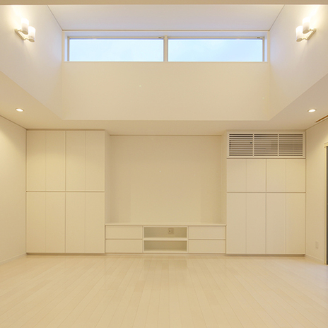 リビングの造り付け家具