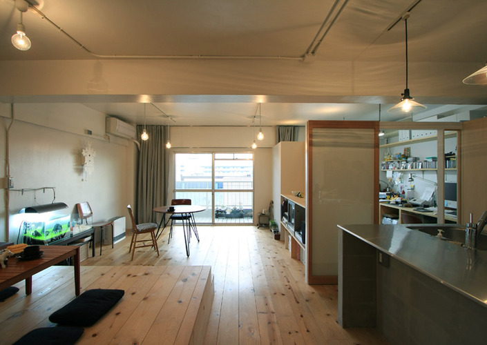 代々木Aーアトリエとアルコーブでワンルームでも穏やかな住まいー