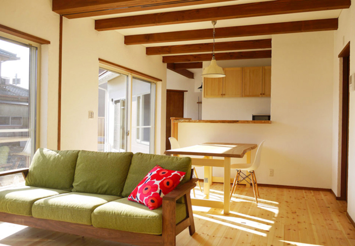 近江八幡の家　リビング