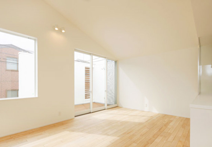 テラスと連続するLDK