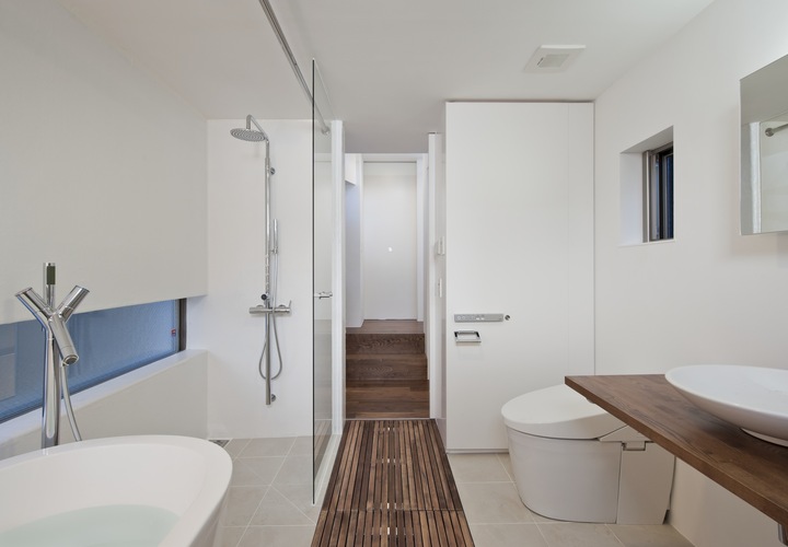 シンプルモダンなホテルのようなバスルーム