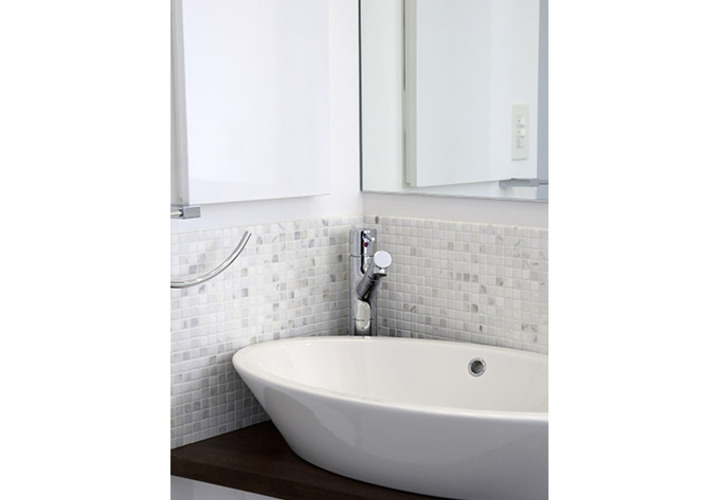 モザイクタイルのこだわり洗面台