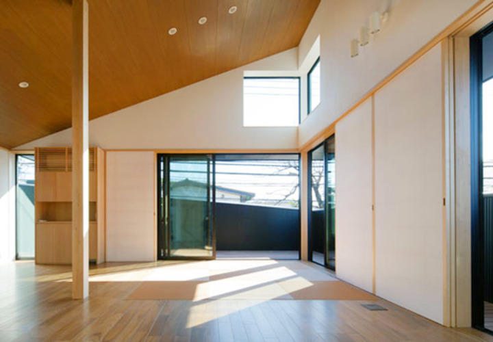 テラスと連続したLDK