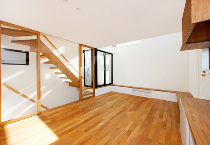 テラスを取り込んだLDK