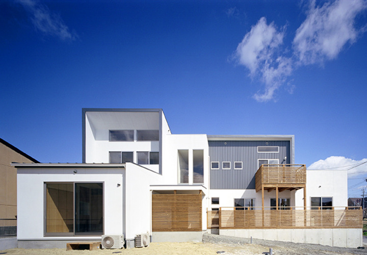 遠近感を演出する外観