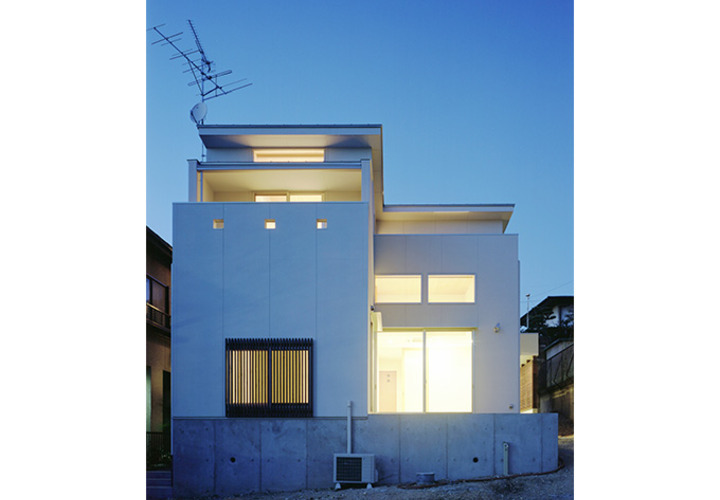 周囲に輝く部屋の灯り