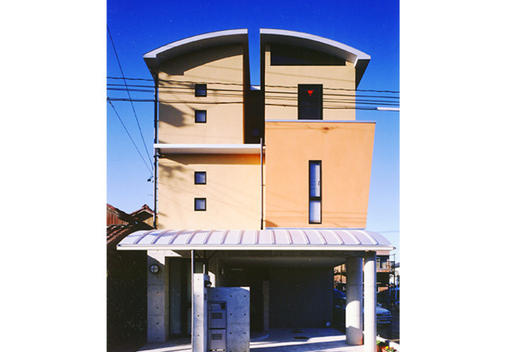 各部屋により異なるデザインの外観