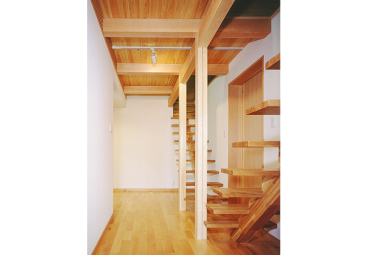 遊び心のある2階への階段