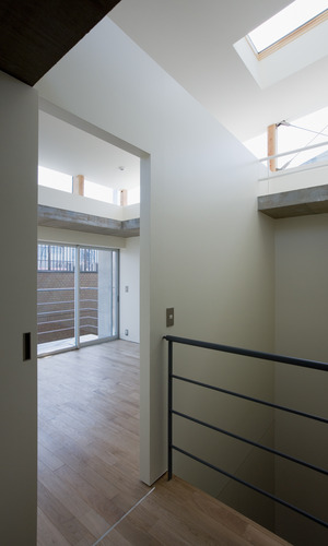 3階最上階部分はどこにいても外と繋がっている様な開放感