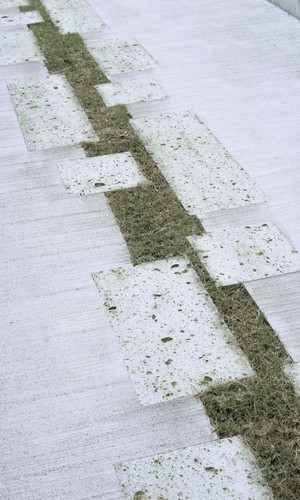 外構にも大谷石を使い建物全体に統一感を出す