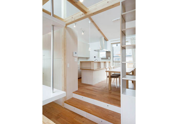 スキップフロアのある家