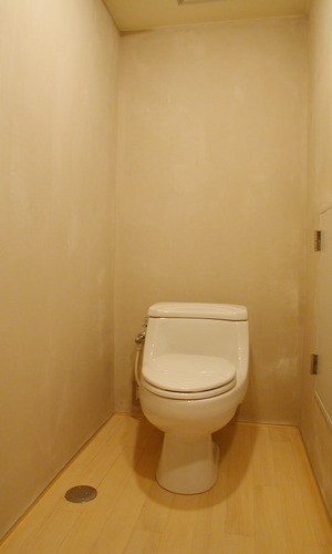 コストと無駄なデザインを省いたシンプルなトイレスペース