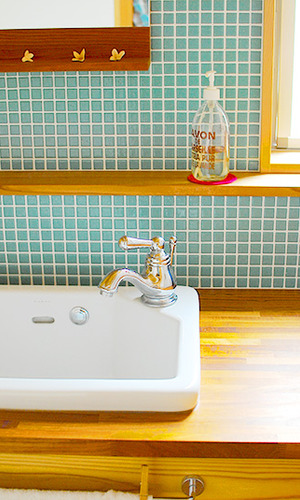 ブルーのモザイクタイル