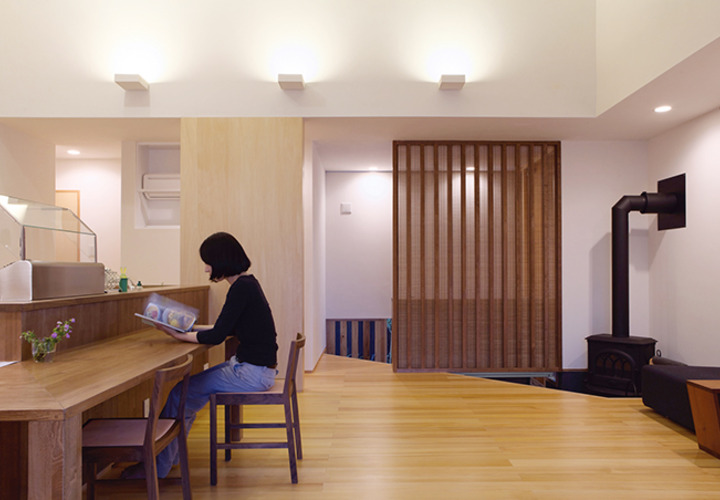 暖炉がある茶の間スタイルの太宰府の家