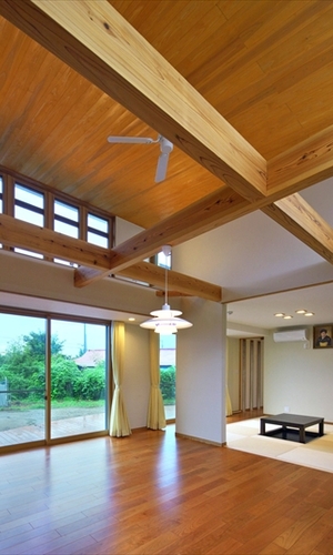 リビングの吹抜け