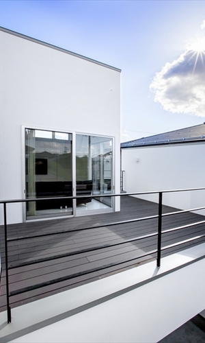 開放感のあるバルコニー