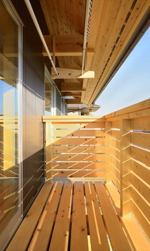 木製バルコニー