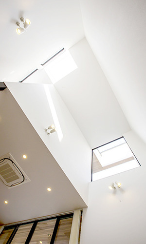 開放的なＬＤＫの吹き抜け