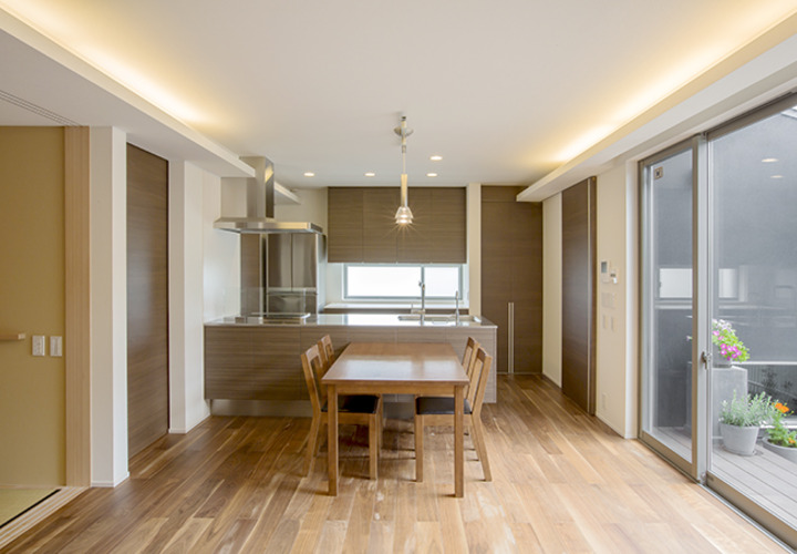 広々として視界のよい明るいLDK