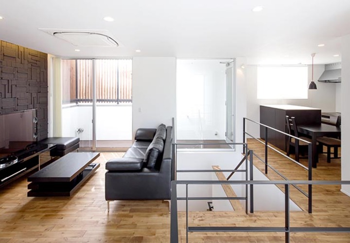 スペースを生かした風の通るLDK