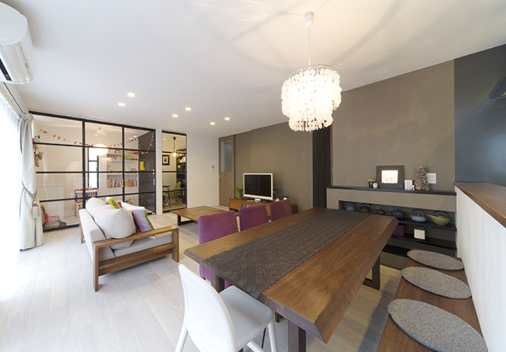 フレンチテイストにまとめたLDK