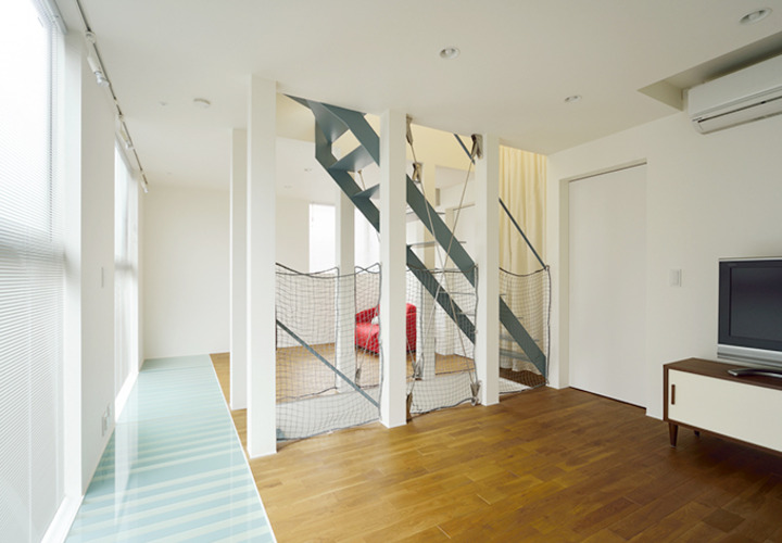 程よい開放感のあるフリースペース