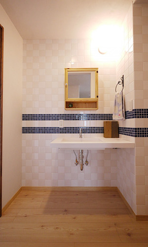 シンプルな洗面所