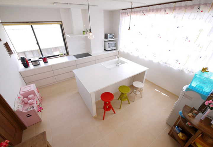 シンクのみアイランドのオーダーキッチン