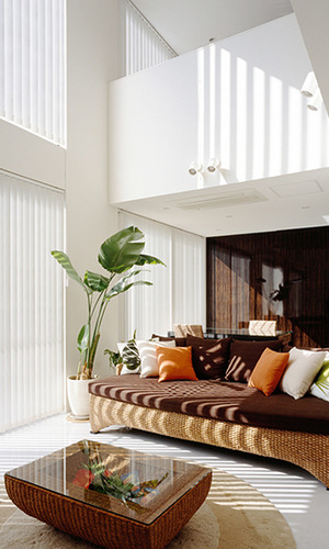 開放的なゆったりリビング