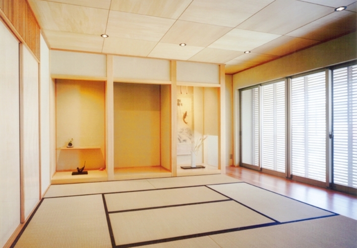 客人を待つ広々とした和室