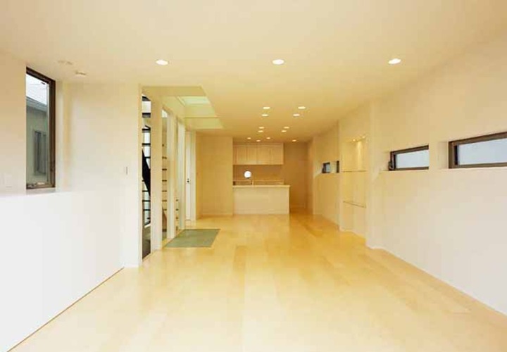 開放感がある明るいリビング