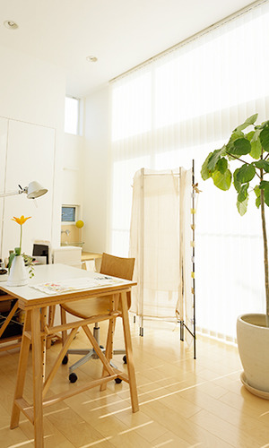 開放感があるリビング